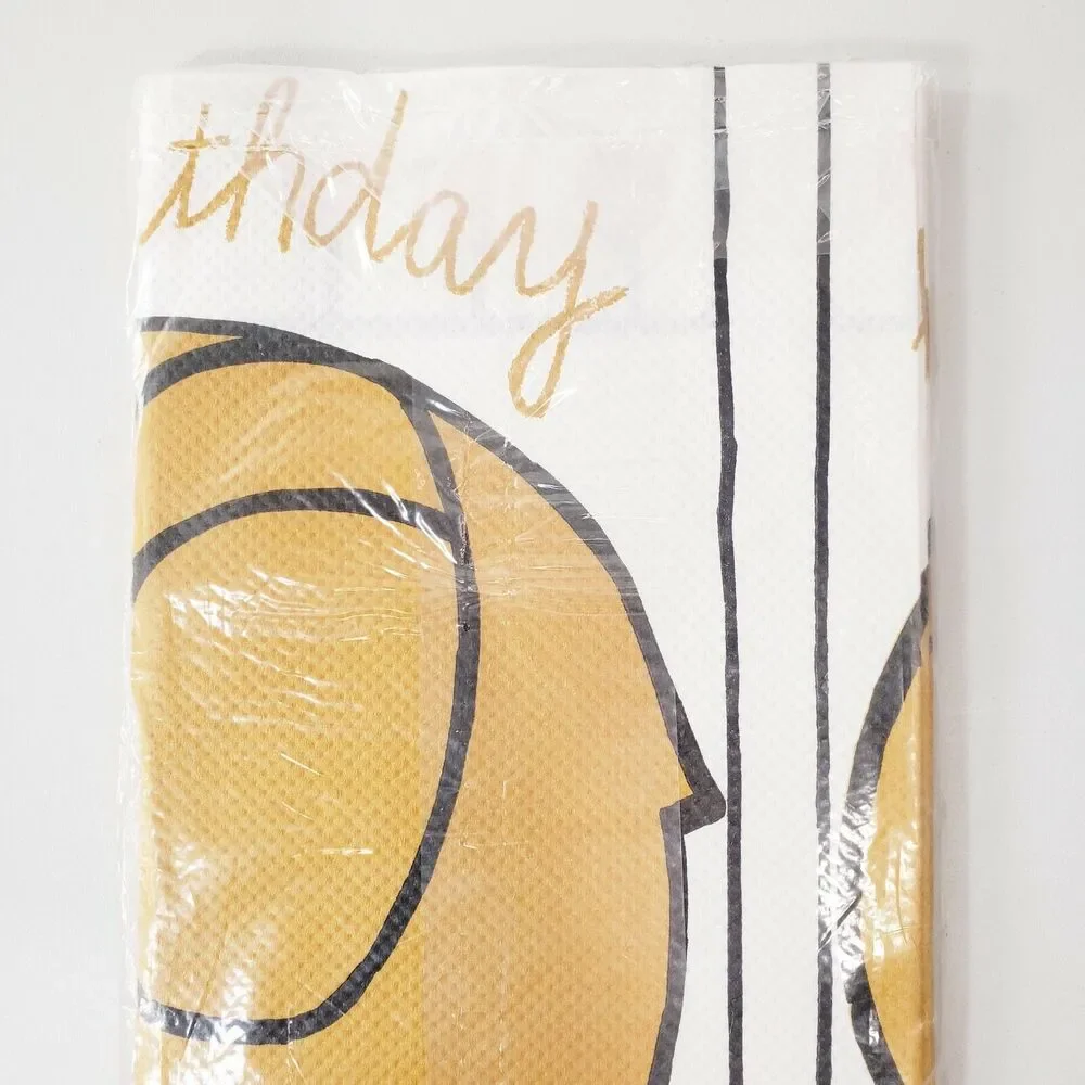 House of Paper Crepe Tablecloth 1.5yd Happy Birthday Elephant Paper Vintage MCM
